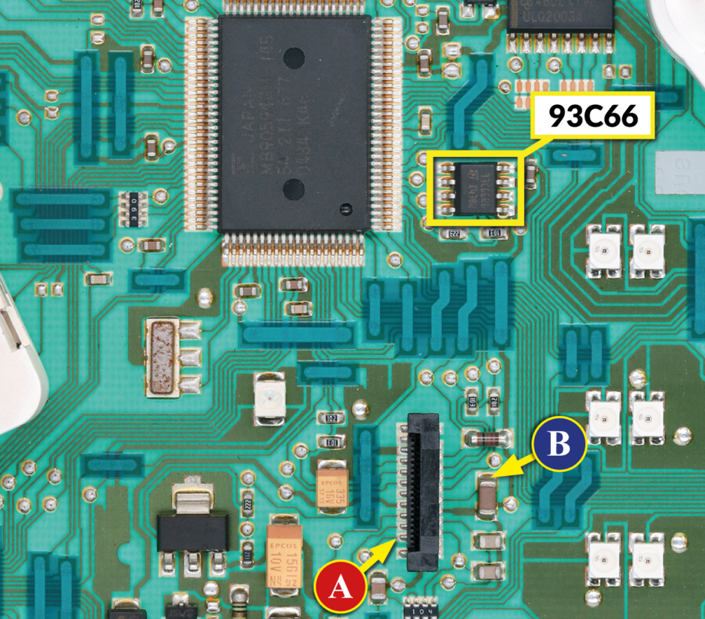 EEPROM 93C66 per quadri strumenti Peugeot 407 e 607