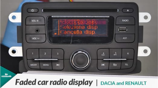 Daewoo Autoradio von Dacia, Renault, Nissan und Lada mit defektem Display