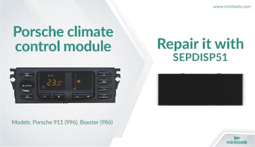 Klimabedienteil Displayfehler Porsche 996 und Porsche 986