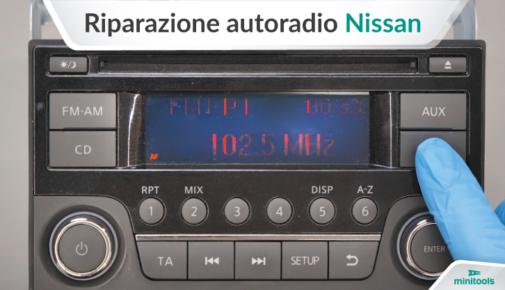 Reparatur Nissan Radio Navi Display